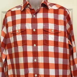 Express Button-Down L/S Fitted Shirt - Men's L